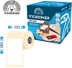 Tezeko 40 mm * 60 mm, öntapadós műanyag etikett címke ( 1000 címke/tekercs ) (M0400006000-003) - dunasp