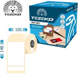 Tezeko 148 mm * 210 mm, öntapadós műanyag etikett címke ( 750 címke/tekercs ) (M1480021000-008) - dunasp