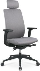 StableDesk Scaun ergonomic StableDesk PULSAR, Armrest 3D, Reglare tetiera, Inaltime reglabila, Blocare inclinare in 5 pozitii, Certificat BIFMA, Sezut textil, Sp (SD-187-GRI)