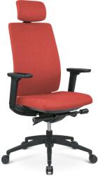 StableDesk Scaun ergonomic StableDesk PULSAR, Armrest 3D, Reglare tetiera, Inaltime reglabila, Blocare inclinare in 5 pozitii, Certificat BIFMA, Sezut textil, Sp (SD-187-RED)