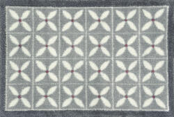 Turtle® Mat Absorpció otthoni szőnyeg - Flower Fields Grey méret: 40/60