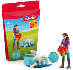 Schleich Schleich: Set de joacă Petrecerea de ziua de naștere cu Liza și cățelușul ei (42744) (SLH42744) Figurina