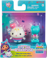 Spin Master Set de joacă Casa de păpuși a lui Gabi - Pisica Tortă și Mixer de Tortă - Spin Master (6071670/20149925) Figurina