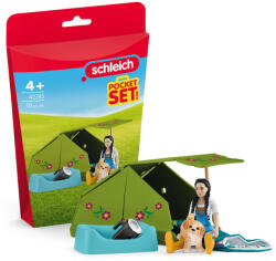 Schleich Schleich: Set de joacă Aventură de camping cu Kim și cățelușul său (42745) (SLH42745) Figurina