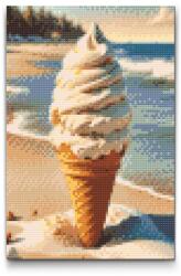  Gyémántszemes kirakó - Fagylalt Méret: 40x60cm, Keretezés: Keret nélkül (csak a vászon), Gyémántok: Négyzet alakú