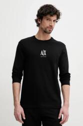 Giorgio Armani pamut hosszúujjú fekete, nyomott mintás, XM000364 AF12308 - fekete L