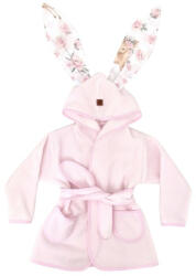 MimiNu Halat de baie, MimiNu, 2 - 5 ani, bumbac si thermo fleece, Sweet Deer Pink (6426972022354) Prosop