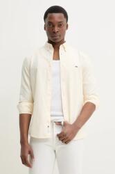 Tommy Hilfiger pamut ing férfi, legombolt galléros, sárga, slim, DM0DM20668 - sárga S