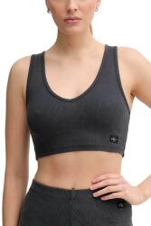 Calvin Klein Top Washed Woven Label Rib Bralett J20J225246 PT2 washed black (J20J225246 PT2 washed black)