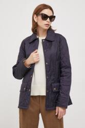 Barbour rövid kabát Beadnell Quilt női, sötétkék, átmeneti, - sötétkék 38