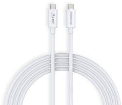 LMP USB4 USB-C to USB-C Cable, 8K, 60W, 20Gbps - USB4 кабел за устройства с USB-C порт (300 см) (бял)