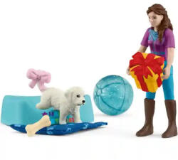 Schleich 42744 Szülinapi parti Lisával és kiskutyájával (42744) - morzsajatekbolt