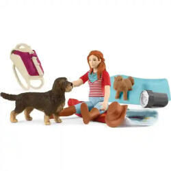 Schleich 42748 Éjszakai kaland Hannah-val és kiskutyájával (42748) - morzsajatekbolt