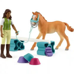 Schleich 42756 Sarah és a Tennessee Walker csikó edzése (42756) - jatekbirodalom