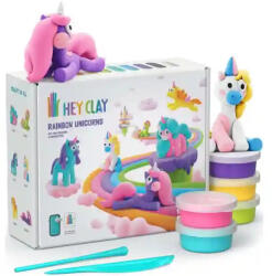 HEY CLAY - "Szivárvány unikornisok" színes gyurma készlet (HCL15028CEE) - jatekbirodalom