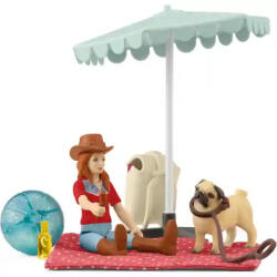 Schleich 42751 Strandolás Hannah-val és kiskutyájával (42751) - jatekbirodalom