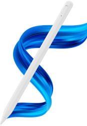 Techsuit - Stylus Toll (AC10SH) - iPadhez, Bluetooth, Type-C, 125mAh, Tenyeret visszautasító funkció, Cserélhető Apple hegye - Liliomfehér
