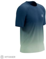 Compressport Performance SS póló, poseidon/ice flow (S)