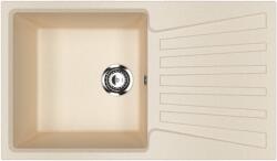 Ulgran U-703-328 Gránit Mosogatótálca - Extra mély, Csepegtetőtálcás, Bézs
