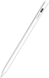 Techsuit - Stylus Toll (S3) - telefonokhoz és tabletekhez, univerzális, aktív, Type-C, gyors töltés, 130mAh - Fehér