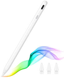 ESR - Stylus Toll (6C00107) - iPadhez, mágneses rögzítés, Bluetooth, Type-C, tenyérérzékelés, dőlésérzékenység - Fehér