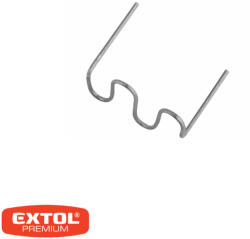 Extol Premium 8862643 műanyag hegesztő kapocs, nagy hullám 0, 8 mm - 15 mm (150 darab) (8862643)