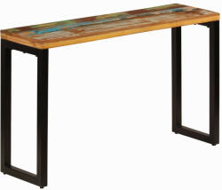 vidaXL tömör újrahasznosított fa és acél tálalóasztal 120 x 35 x 76 cm (VD247335)