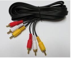 Royal Кабел Royal CABLE-3RCA/150, от 3x RCA(м) към 3x RCA(м), 1.5m, черен