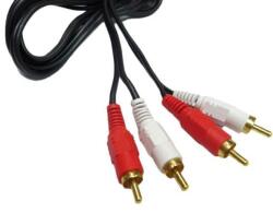 Royal Кабел Royal CABLE-2RCA/500, от 2x чинч(м) към 2x чинч(м), 5m, черен