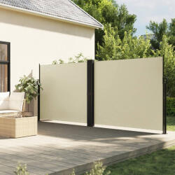 vidaXL krémszínű behúzható oldalsó napellenző 160 x 1200 cm (VD4004820)