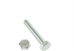 Import M6x100mm 8.8 HLF hatlapfejű, tövig menetes csavar horganyzott (DIN933ZN8-8M6x100) - pepita