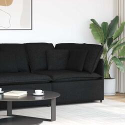 vidaXL fekete moduláris kanapé sarokmodul párnákkal 100 cm (4104449)