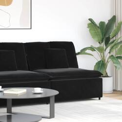 vidaXL fekete moduláris kanapé középső modul párnákkal 100 cm (4104434)