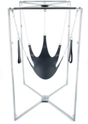 Mr Sling Pack Kit Sling Cuir - elegáns bőr hinta fekete öt ponttal - szexvital