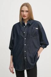 Calvin Klein farmering női, galléros, sötétkék, regular, J20J225471 - sötétkék M