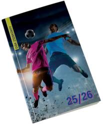 Realsystem Diák zsebkönyv REALSYSTEM papírborító 125x205mm foci 2025-2026 (5313-64) - vectraline