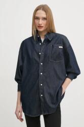 Calvin Klein farmering női, galléros, sötétkék, regular, J20J225471 - sötétkék S