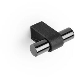  Fogantyú Viefe CASEY gomb, alumínium, texturált láva fekete- polírozott titán (0700060LMT2703)