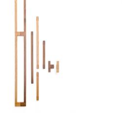  Fogantyú Viefe HAKO BIG kétoldalról szerelhető 480/960mm, fa, tölgy (0707960W16)