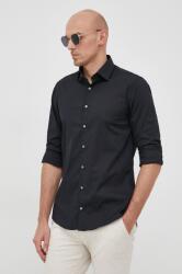 Calvin Klein ing férfi, galléros, fekete, slim - fekete 45