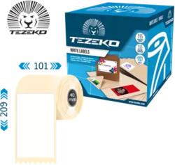 Tezeko 60 mm * 20 mm, öntapadós termál etikett címke ( 2800 címke/tekercs ) (T0600002000-004) - dunasp