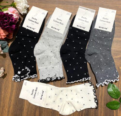 aura. via női pöttyös mintás zokni 5pár/cs NZP719 (NZP719)