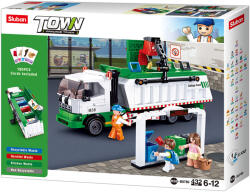 Sluban Town - Szelektív kukásautó építőjáték készlet (M38-B0780)