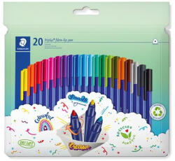 STAEDTLER Rostirón készlet, 1 mm, STAEDTLER "Triplus 323", 20 különböző szín (TS323C20) - onlinepapirbolt