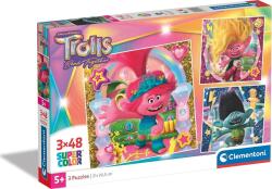 Clementoni - Puzzle 3x48 DreamWorks Trolls 3 Band Together - 40 - 99 piese Puzzle