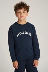 Tommy Hilfiger gyerek melegítőfelső pamutból sötétkék, nyomott mintás, KS0KS00626 - sötétkék 122
