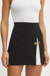 Elisabetta Franchi szoknya fekete, mini, egyenes, GO07951E2 - fekete 36
