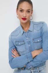 GUESS ing RILEY női, galléros, regular, W2GH75 D4NA1 - kék S