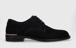 Tommy Hilfiger velúr félcipő CORE RWB SUEDE SHOE sötétkék, férfi, FM0FM04868 - sötétkék Férfi 46