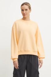 New Balance pamut melegítőfelső narancssárga, női, sima, WT41500PAE - narancssárga S
